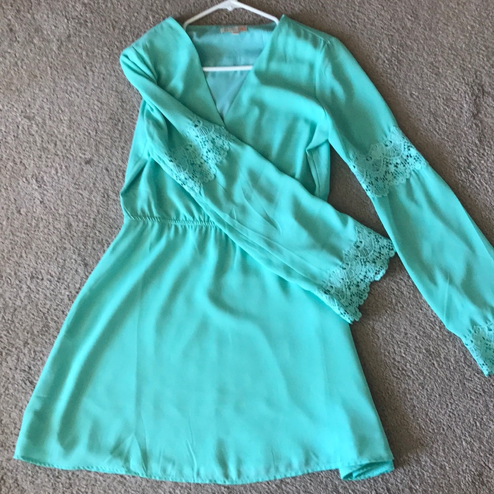 NWOT GB low rise knee length sea foam green dress